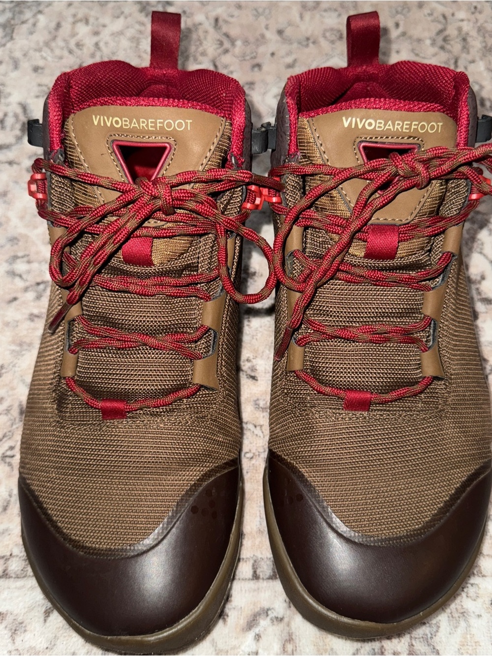 VivoBarefoot Womens Hiker FG M Mesh Walking Shoe Dark Brown Size 41 EU Size 9 US